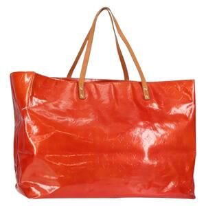 LOUIS VUITTON Monogram Vernis Reade GM Tote Bag Rouge M91084